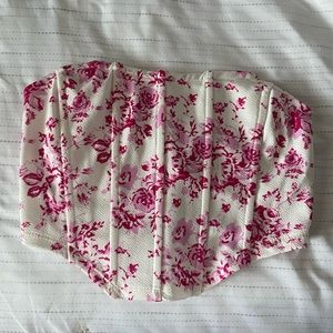 floral tube top